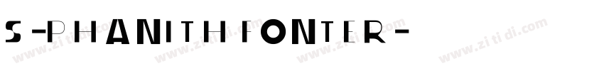 S-PHANITH FONTER字体转换